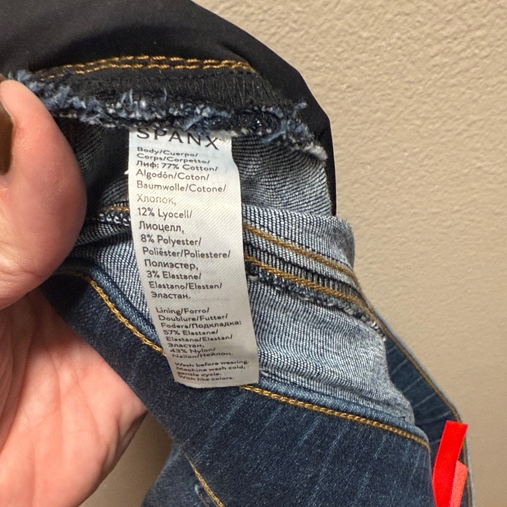 SPANX Dark Denim Skinny Jeans - Picture 3 of 9